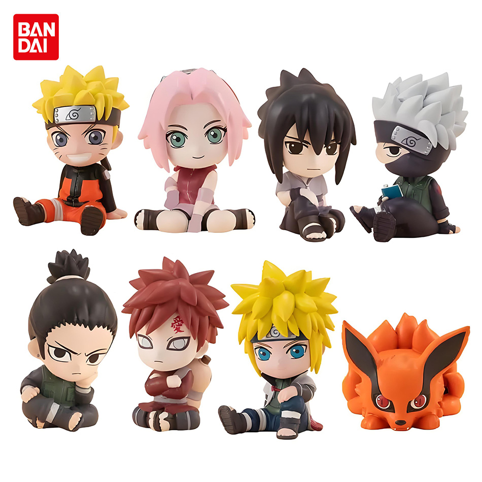 8pcs Set Anime Naruto Figure Kakashi Sasuke Uchiha Itachi Gaara Haruno Sakura Action Figural Q Version PVC Model Kids Toys