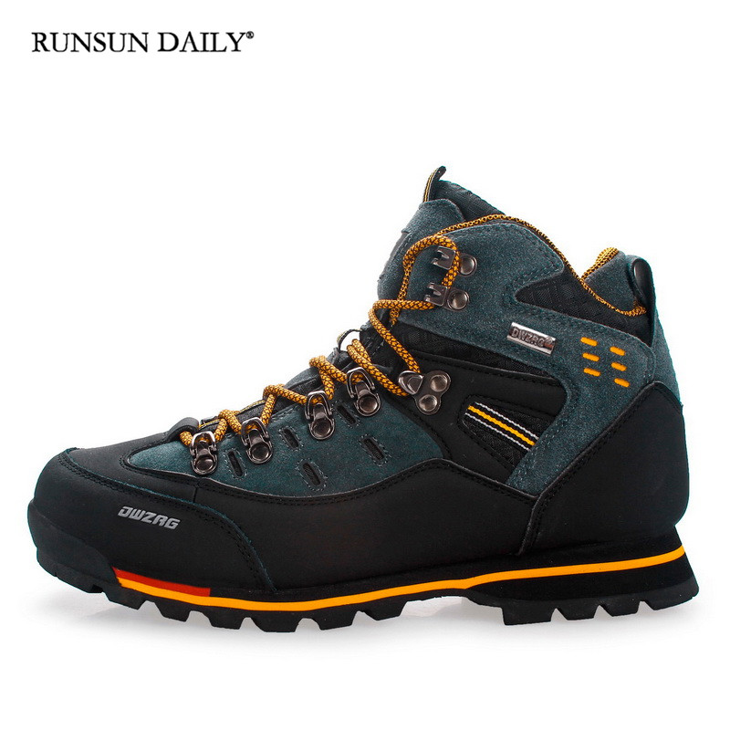 Hiking Shoes Men Mountain Climbing Trekking Boots Top Qaulity Outdoor Fashion Casual Snow Boots Bles Online DZ-18G.01QC