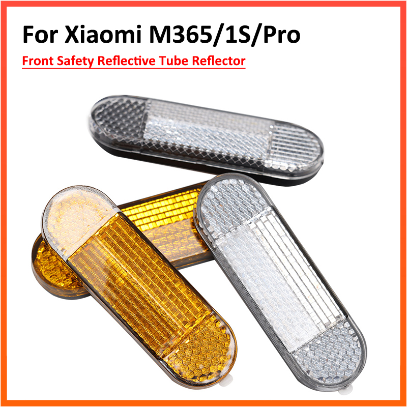 ABS Reflective For Mi Electric Scooter 1S Pro Pro2 M365 Front Tube Night Warning Bicycle Motorcycle Safety Parts