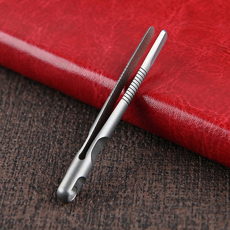 Titanium Alloy Tweezers Clip Mini Titanium Tweezers Small Titanium Alloy Clip Portable Tweezers Nipper EDC Outdoor Pocket Tool