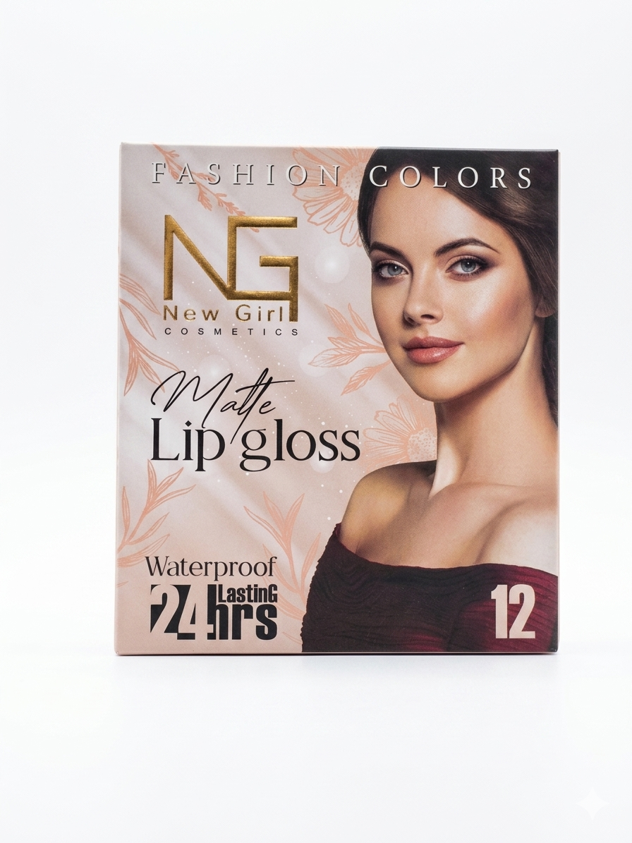 12 Colors Matte Lip Gloss Collection for Women | Waterproof & Long Lasting | Smooth Glossy Finish | Makeup Gift Set