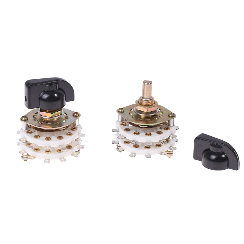 KCZ 2 Pole 6/7/8/9/10/11 4 3/5 Position With Channel Rotary Switch Selector Cap