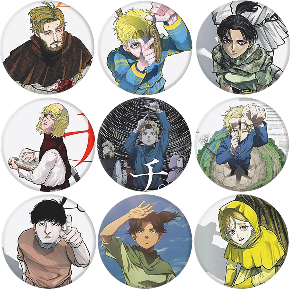 58mm Anime Orb On the Movements of the Earth Rafal Novak Hubert Cosplay COSTUME Badge Pin SPTE Tinplate Brooch