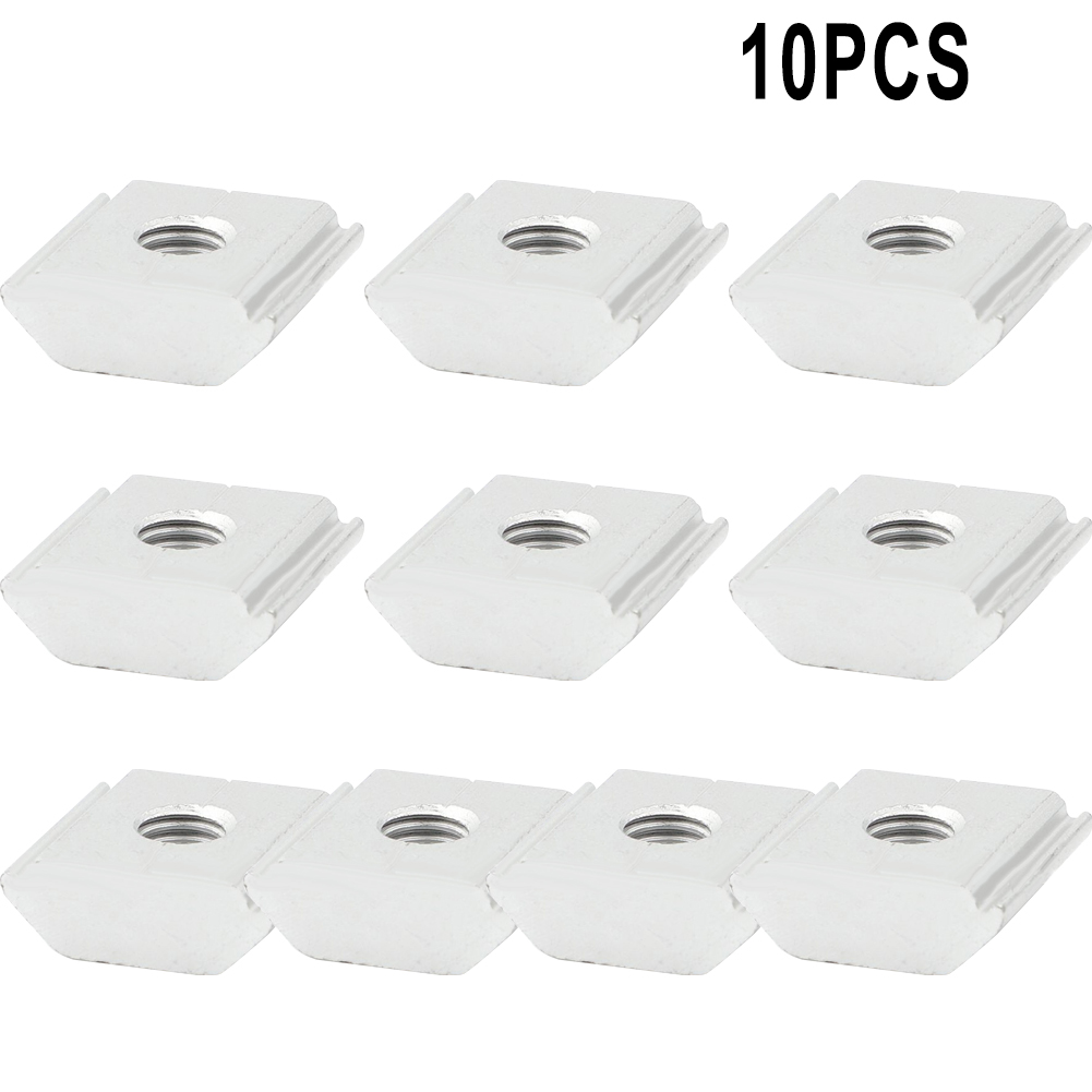 10Pcs Solar Panel Mounting Brackets Clamp Aluminum Alloy For Framed Panels PV Bracket Solar Panels Tools