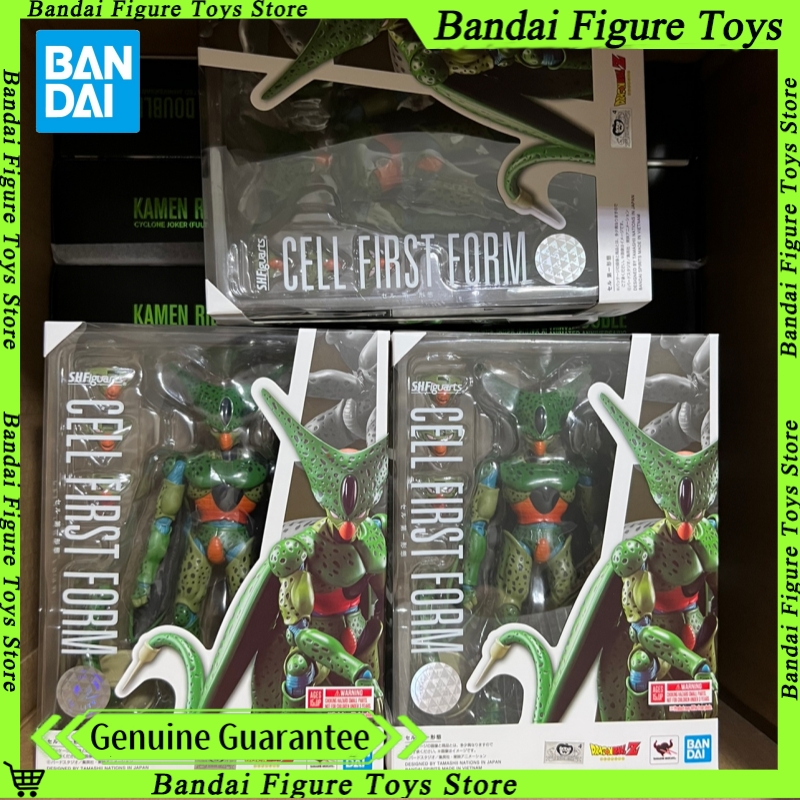 Genuine Bandai S.H.Figuarts Cell First Form Shf Dragon Ball Z Anime Figurines Action Figure Collection Model Toy