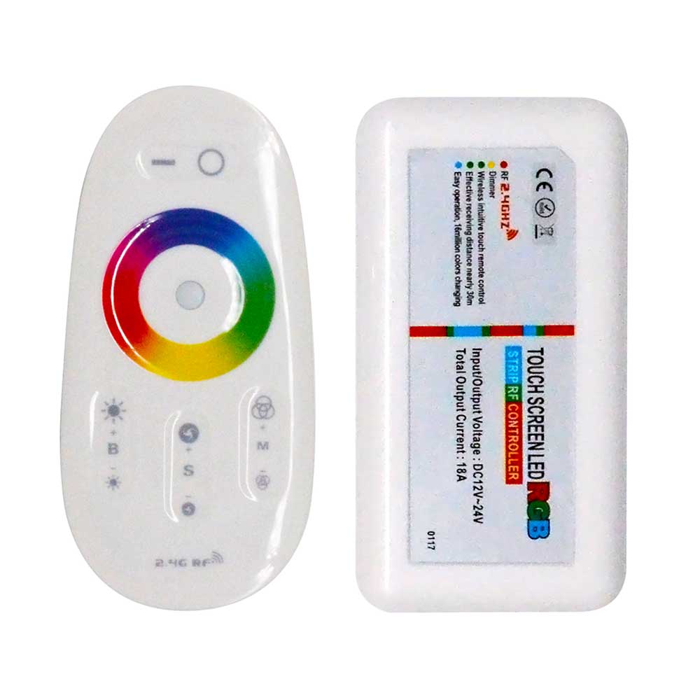 Touch Screen Led Controller 12V 24V RF Remote Control For Rgb Rgbw Spotlight Led Strip Lighting Wireless Wifi Speed Tape Dimming