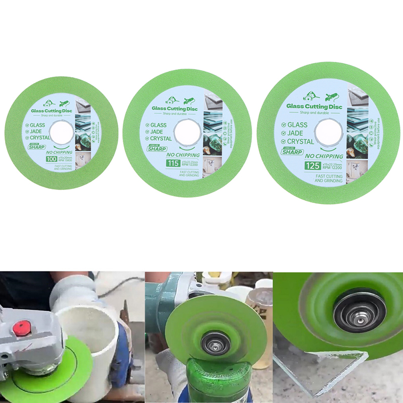 1pc 100/115/125mm Ultra-thin Saw Blade Jade Bottle Ceramic Polish Angle Grinder Machine Glass Cutting Disc
