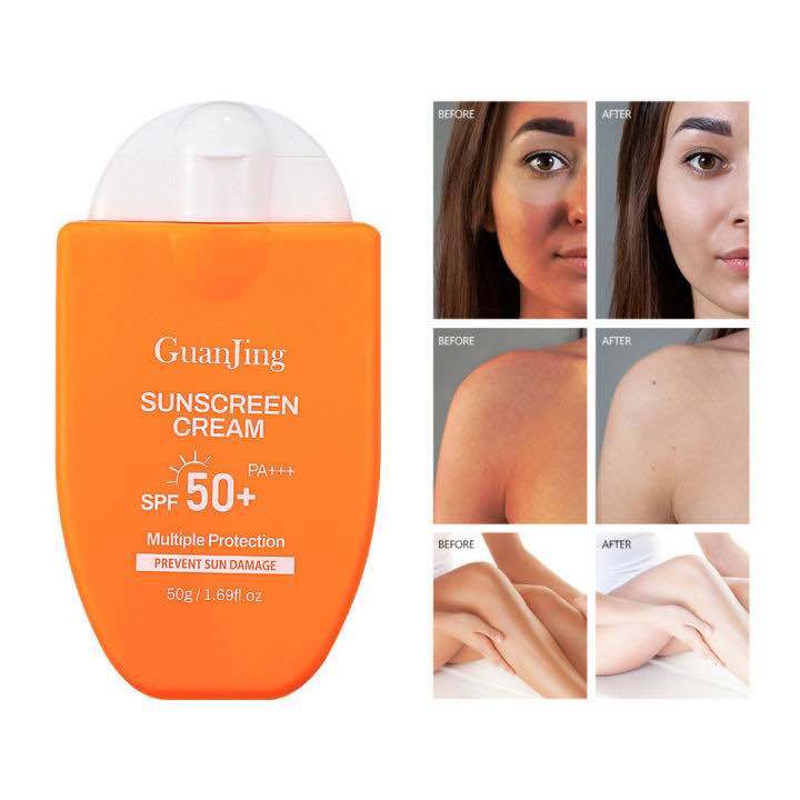 Guanjing Sunscreen Sunscreen Cream SPF50 PA+++ Multiple Protection Prevents Sun Damage 50g