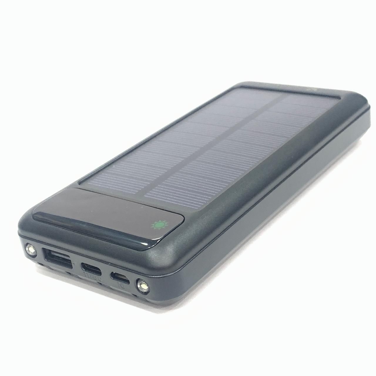 10000mAh Solar Charging 4IN 1 Cable LED Lamp Display/LED Flash Light Power Bank