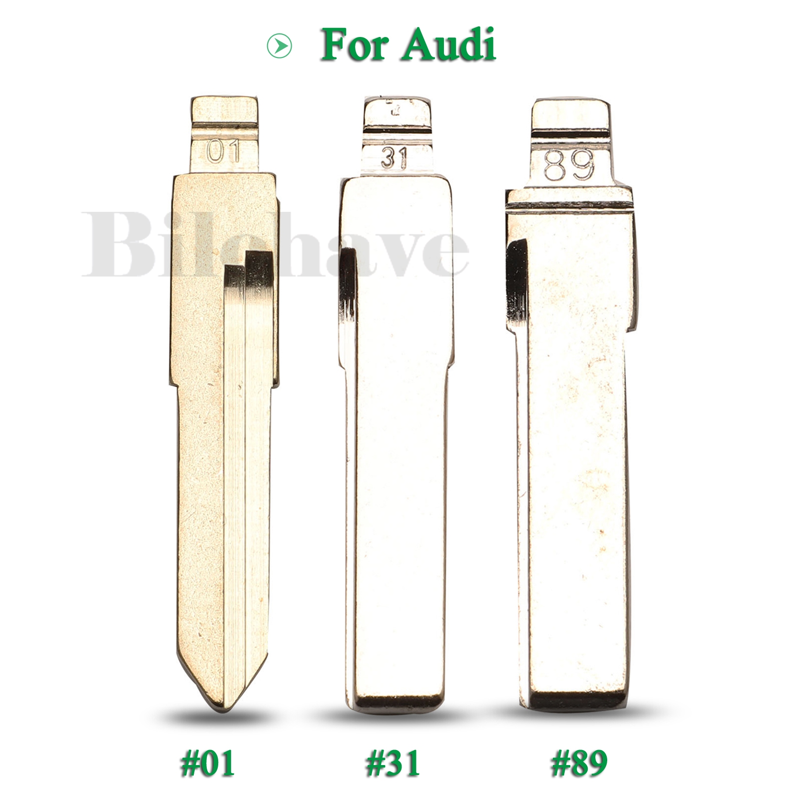 Jingyuqin Replacement Folding Remote Car Key Blade Fob For Audi 100 Gol B4 A2 A3 A4 A6 A6L A8 S5 Q7 TT #01 #31 #89 Key Blade