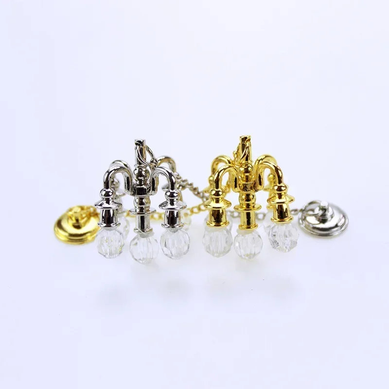 1:12 Scale Vintage Chandelier Mini Furniture Toy Play House Miniature Dollhouse Decoration Ceiling Light Model Doll Accessories