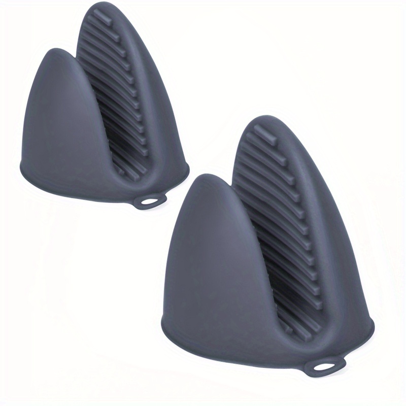 2 Pack Silicone Oven Mitts Pot Holders Sets for Kitchen Heat Resistant Small Kitchen Mittens Air Fryer Mitts Mini Pot Pin