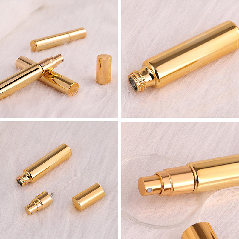 1PC 10ml Portable Mini Perfume Glass Bottle Travel Aluminum Spray Atomizer Empty Metal Parfume Atomiser Sprayer