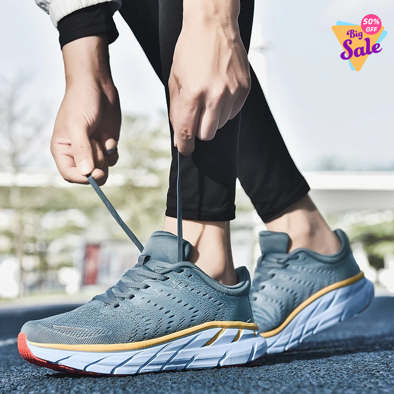 2026 Leisure running shoe breathable summer running shoes men's lightweight fitness shoes outdoor men's cushioned sports shoes