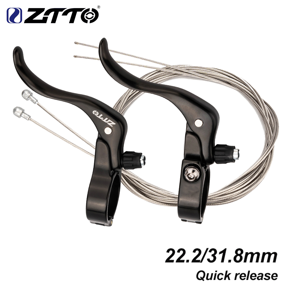 ZTTO Road Bike Brake Lever Road Fixed Gear Deputy Vice Brake Quick Release V Brake Handle QR Lever For 22.2 31.8mm Handlebar