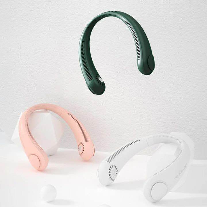 3 Speeds Portable Neck Fan Hands Free Hanging Fan Rechargeable Type 1 And Type 2