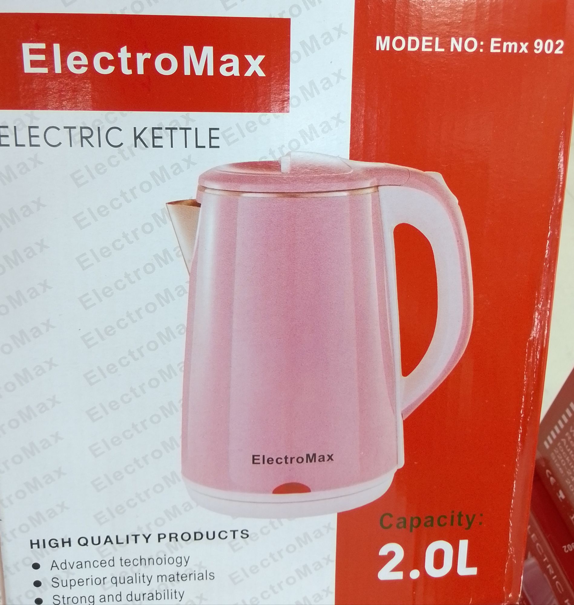 High-quality Electomax Electric Kettle 2L EMX-902