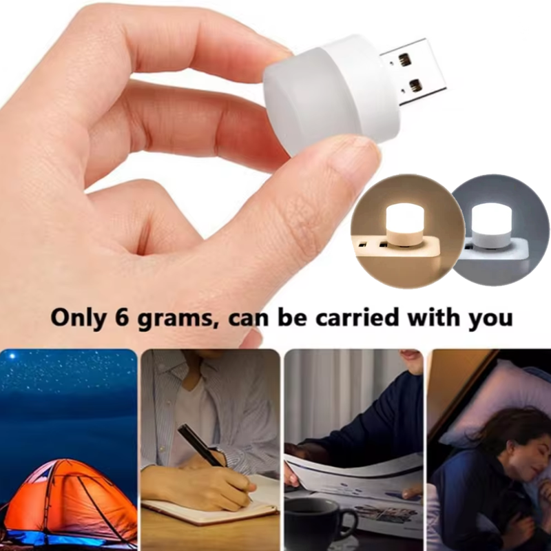 USB Light LED Book Lamp Eye Protection Reading Light Computer Reading Lamp Mobile Power Charging Book Lamps Mini Night Light