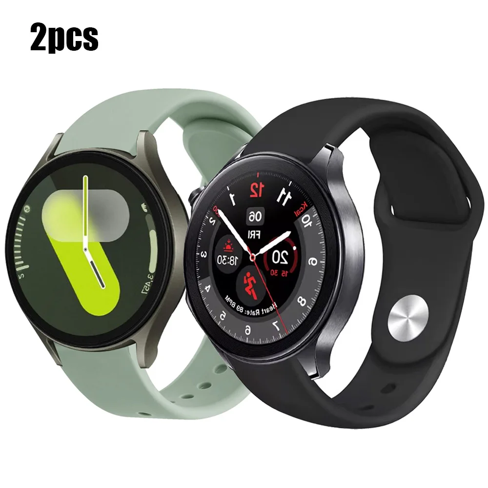 20mm 22mm straps For Samsung galaxy watch 7-6-5-pro-4 Classic Printed Silicone bracelet for Huawei GT6/GT6Pro 46mm sport band