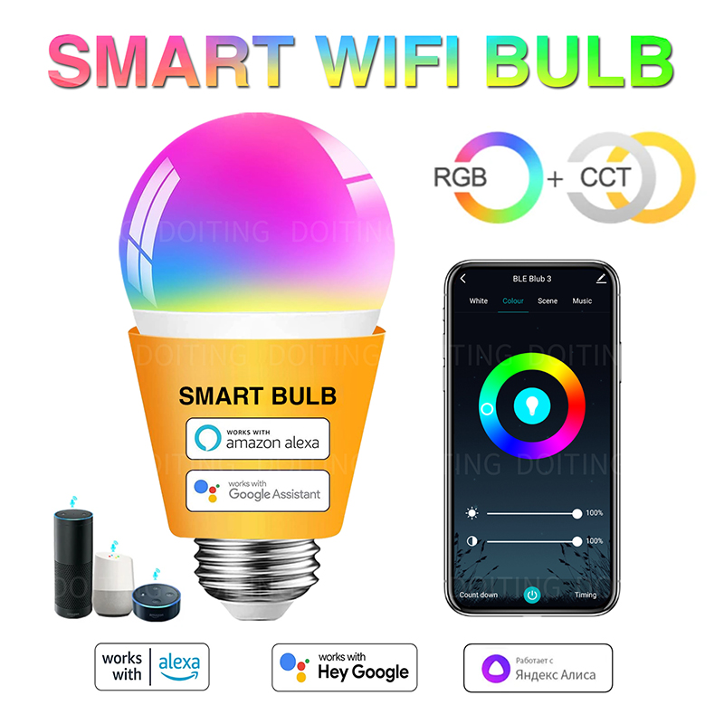 15W 18W 20W Wifi Smart Bulb Alexa Led Lamp E27 RGB Smart Light Bulbs 110V 220V Smart Lamps Google Assisatnt Voice Control Group lightify