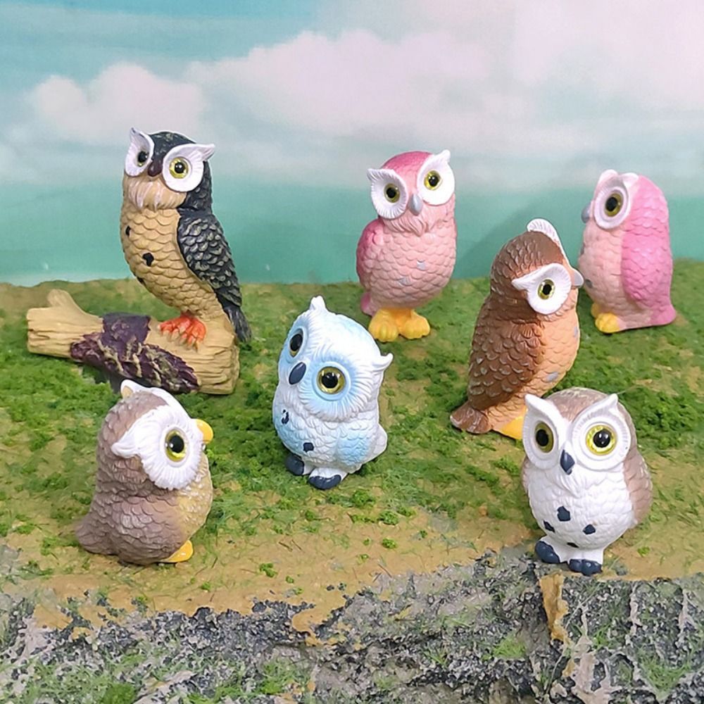 Micro landscape cute owl animal hand-made gardening landscaping decoration accessories desktop small ornaments