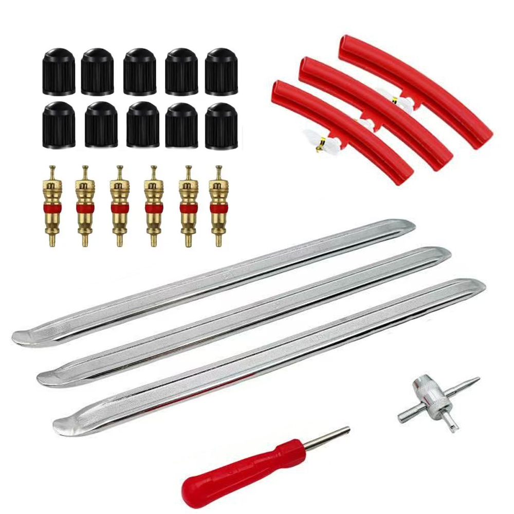 16/28Pcs Tire Spoon Kit Tire Changing Tool for Motorcycle Dirt Bike Lawn Tractor BicycleMotorcycle Tire Changer