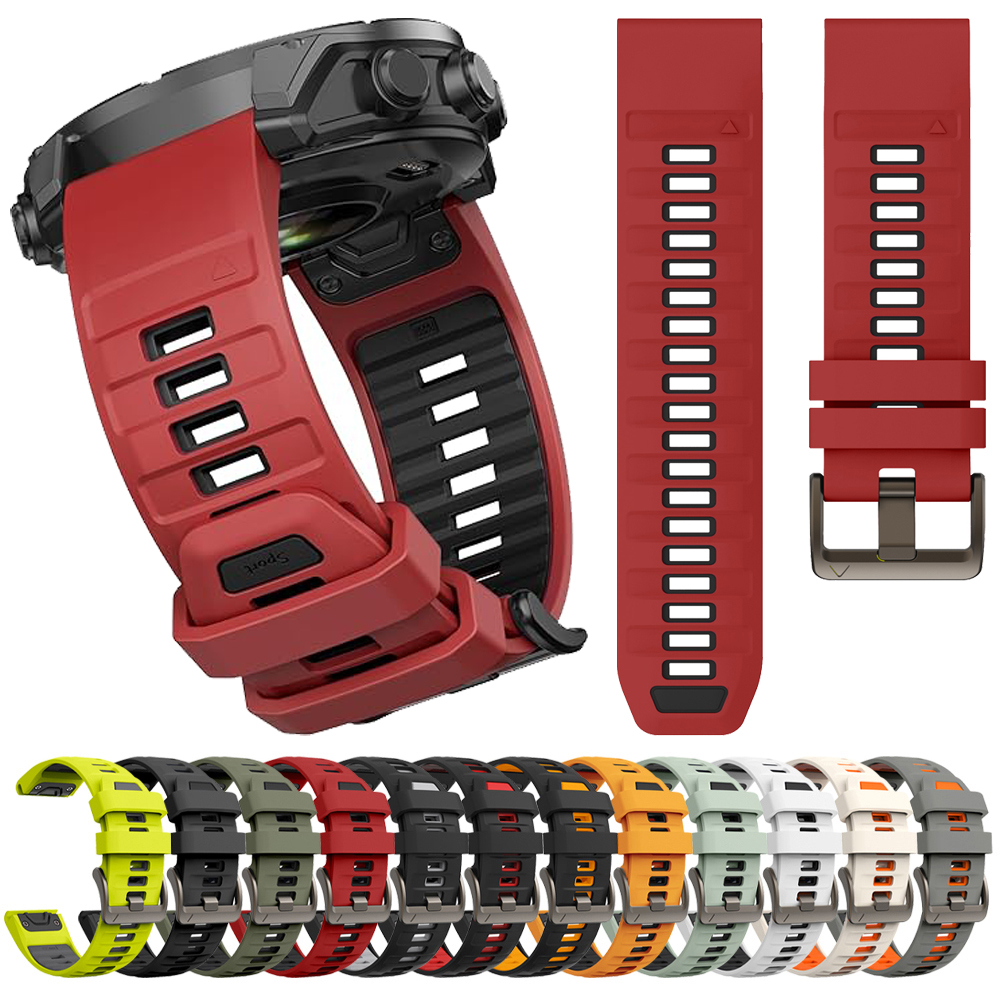 26mm 22mm Silicone Strap Fenix6 WatchBand For Garmin Fenix 8 47mm 51mm E 7 7X/Epix Pro/6 6X 5Plus 5X/Enduro 3 QuickFit Bracelet