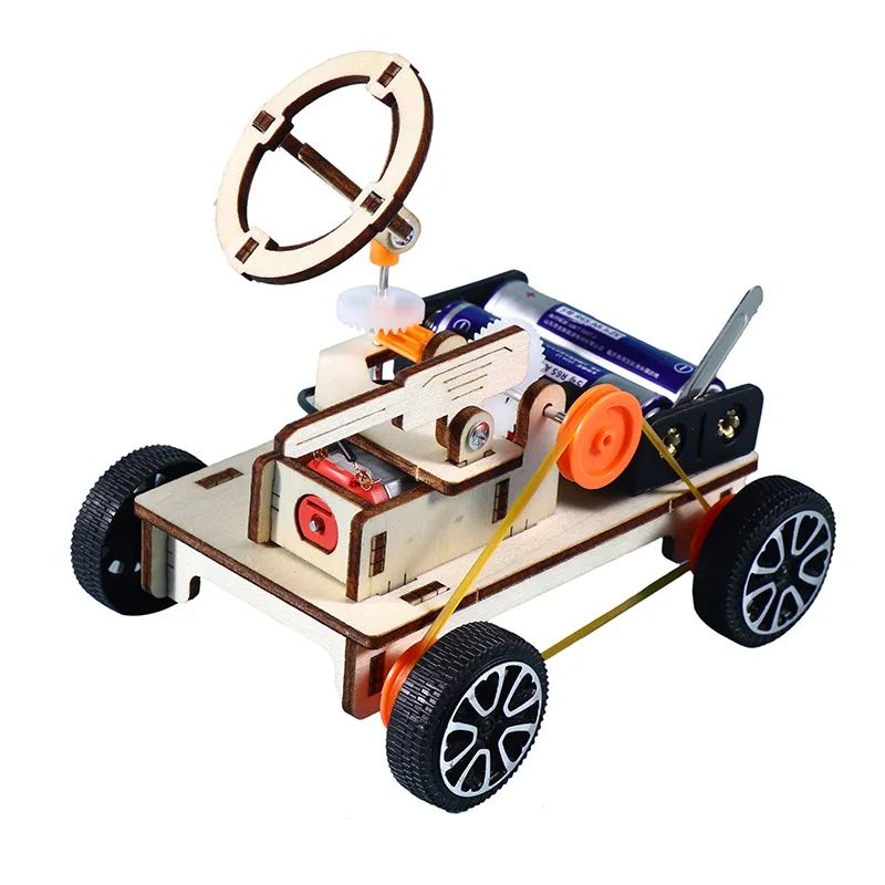 DIY Battlefield Radar Vehicle Model STEAM Electric Educational Kit 3D Assemble Kids Puzzle Scientific Fun Creative Toy