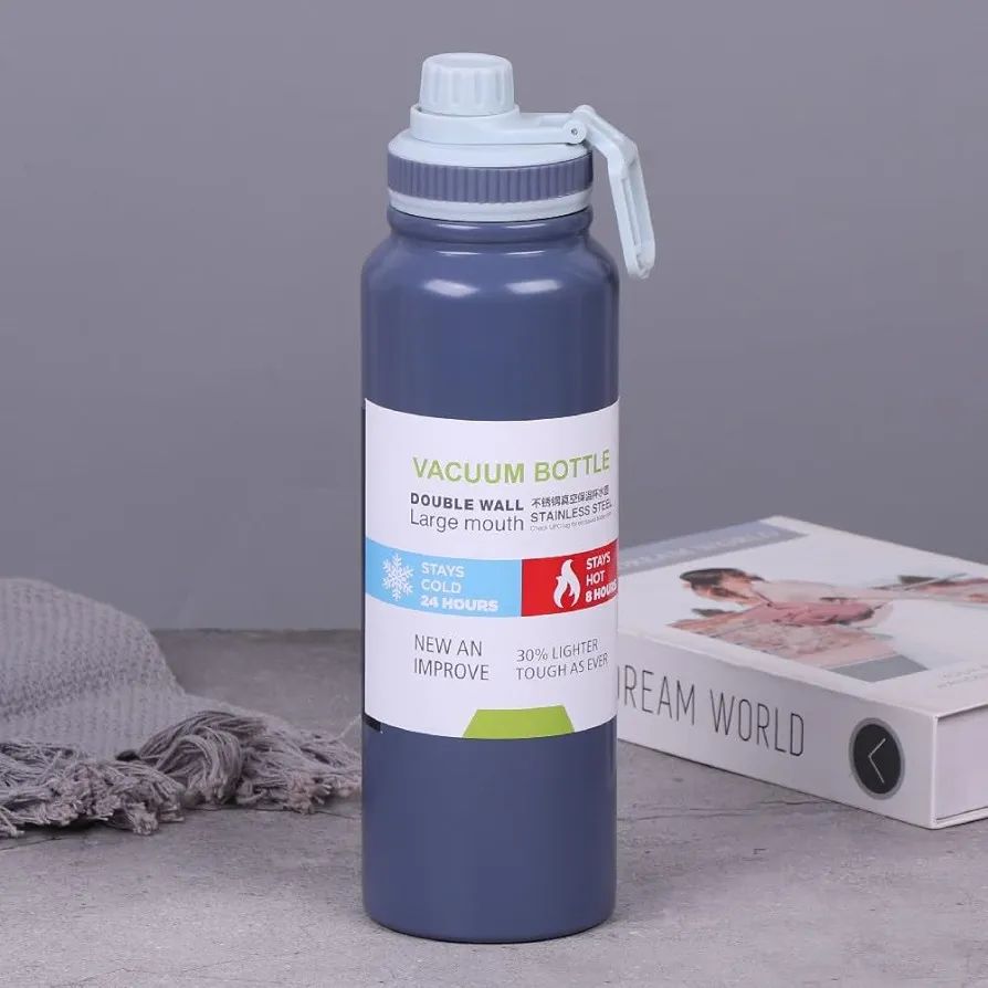 New 800ml Large Capacity Thermos Water Bottle For Tea Portable Thermal Mug Stainless Steel Cup
