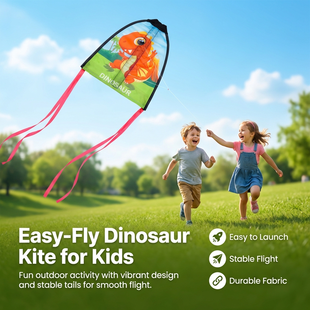 Kids Handheld Launcher Kite Toy Outdoor Flying Toy for Children Easy Launch Design Lightweight Safe Play for Park Activities