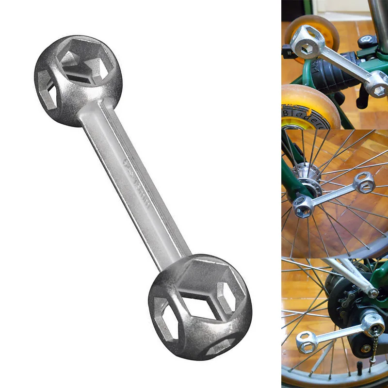 Multi Functional Bone Wrench, Hexagonal Screw Tool, Portable Ten In One Bicycle Hexagonal Socket Small Wrench