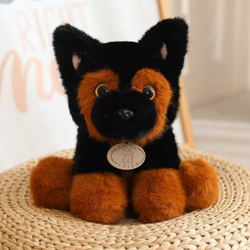 22cm Simulation New Small Milk Dog Doll Stuffed Plush Toy Cartoon Anime Cute Pillow Children's Birthday Fun Doll
