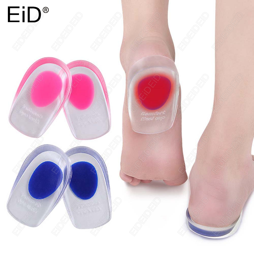 1/2 Pairs Foot Massager Care Half Heel Insole Men Women Heel Spurs Pain Relief Height Increase Cushion Pads Plantar fasciitis