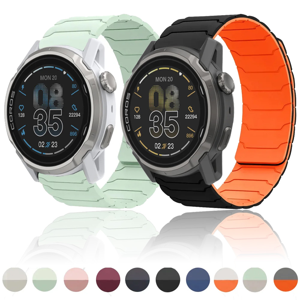 20mm 22mm Magnetic Silicone Strap For COROS PACE 4 3 2 Pro APEX 4 42mm Comfortable Band Suunto Vertical 2/Run/Race 2 1 S Correa
