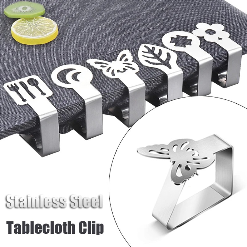 20PCS Cat Paw Tablecloth Clips Stainless Steel Adjustable Non Slip Fabric Clamps for Hotel Outdoor Party Wedding Event Decor
