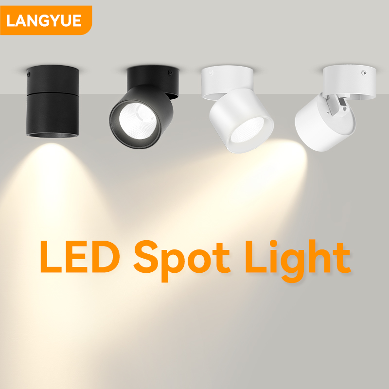 LED Downlight Foldable LED Spot light 220V 5/10/15/25W Ceiling Spot Lights Surface Mounted Lamp Bedroom Kitchen Indoor Lighting