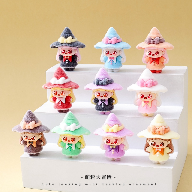 New Cute Little Witch Sweet Baby Cute Toy DIY Trendy Desktop Figurine Blind Bag