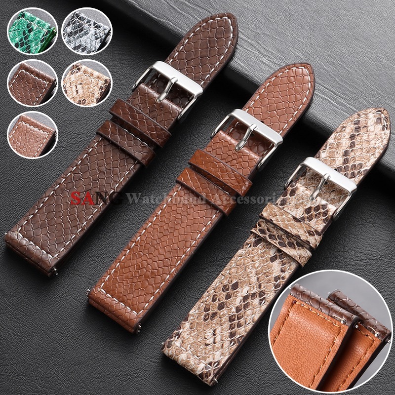 20mm 22mm Vintage Leather Strap For watch 7/6/5/4 40mm 44mm Quick Release Watch Band For GT2 3 Bracelet
