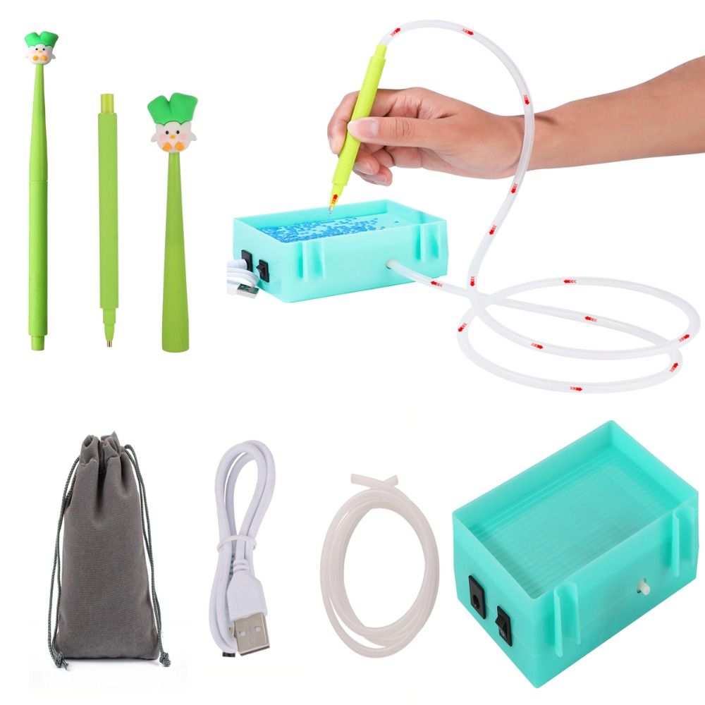 DIY Craft Electric Diamond Art Painting Pen Embroidery Large Capacity Vacuum Diamond Painting Pen Kits Long-lasting and Stable