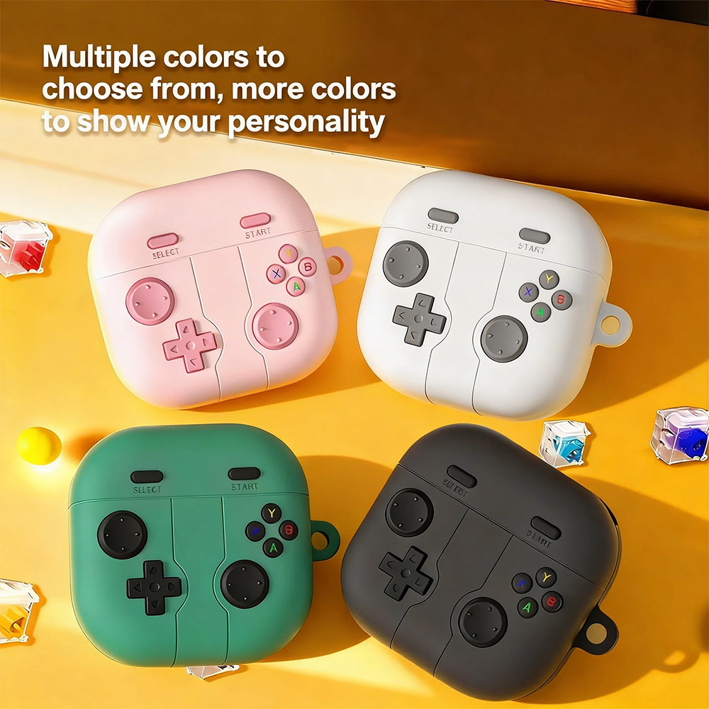 Cute Case for Buds4 Pro/ Buds 4 with Keychain, Cartoon Funny Game Soft Silicone Shockproof Protective Covers
