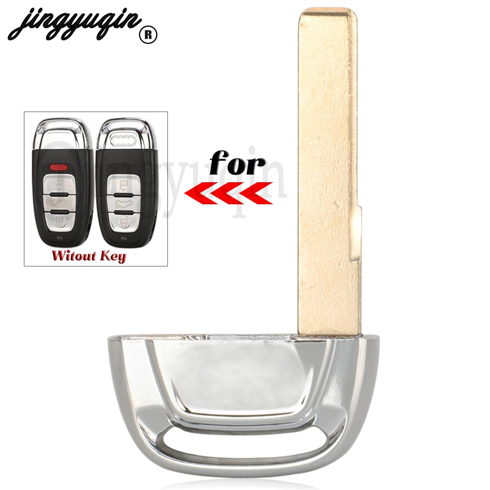 Jingyuqin For Audi Q5 A4L A5 A6 A7 A8 RS4 RS5 S4 S5 Remote Car Key Blade Fob New Replacement