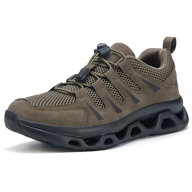 New Men Sneakers Shock Absorbing Casual Sports Shoes Off Road Running Men's And Women's Shoes Mesh Breathable Men's Hiking Shoes