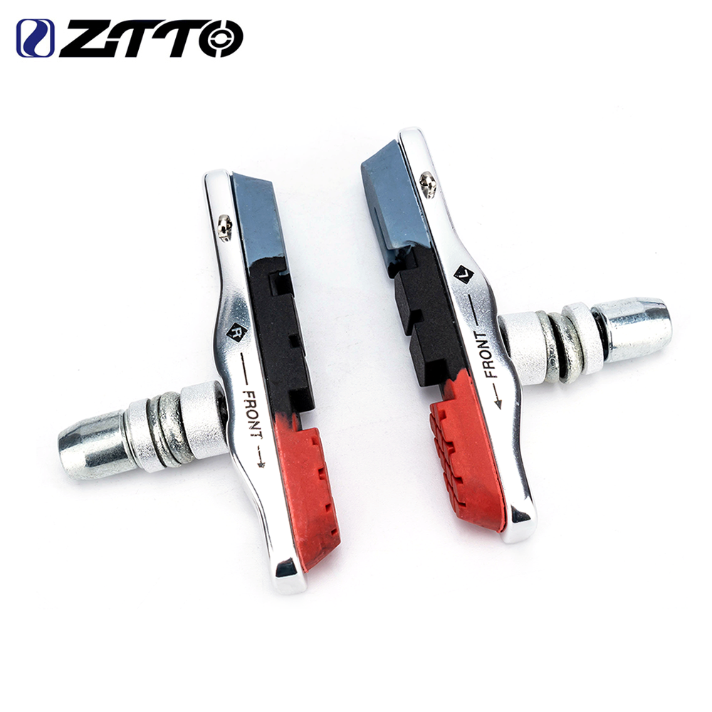 ZTTO MTB Mountain Road Bike Brake Pads Block Durable Rubber Brake Anti-Resistance Shoes V-Brake Pads Bicycle Brake Shoes 1 Pair