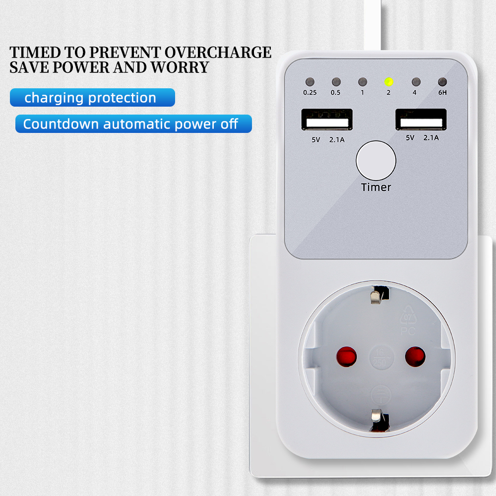 Multifunction Timer Socket 6 Hour Programmable Countdown Electronic Timer Smart Timing Outlet Time Controler EU US FR UK Plug