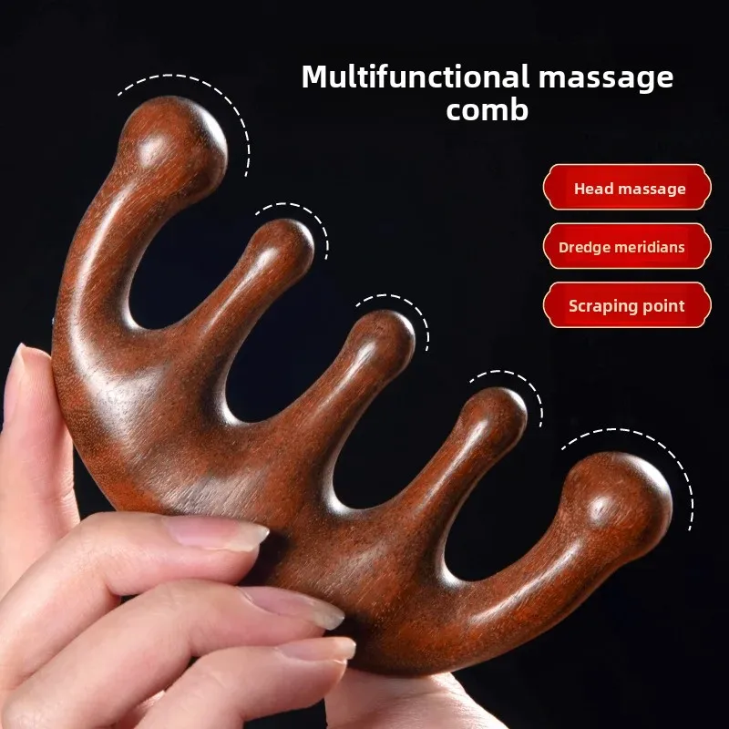 Professional Massage Comb Hair Meridian Treatment Portable Wide Tooth Shaving Men Women Style Hairdressing Salon Tools