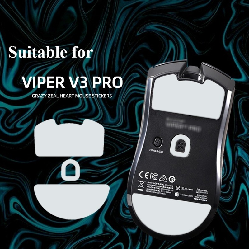 2pcs/Group Smooth and Wear-resistant Mouse Ice Skates Suitable for Razer Viper V3PRO Mouse Bottom Accessories Replacement