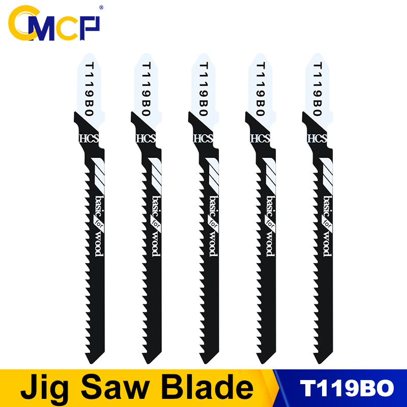 CMCP 1/5/10pcs T119BO Jig Saw Blades T-Shaft HCS Jig Saw Blades For Wood Metal Plastic Pipe Cutting Power Tool