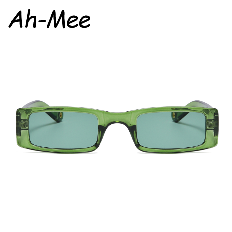 Hiking Camping New Rectangle Anti Light Glasses Women Fashion Small Square Frame Bran Glasses Men Clear Green Oculos UV400