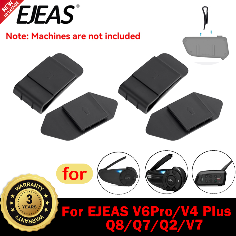 1/2 Pcs EJEAS Q7 Original ​Mounting Clip For EJEAS V4 PLUS/V6 PRO+/V7/Q8 Motorcycle Helmet Intercom Mounting Clip Earphone Clamp