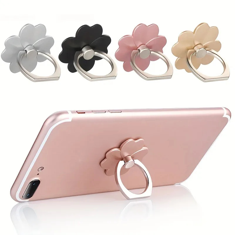 1/2/3pcs Drop-Proof Phone Ring Stand 360 Rotating For Mobile Phone Car Magnetic Mount Metal Folding Finger Stand Socket